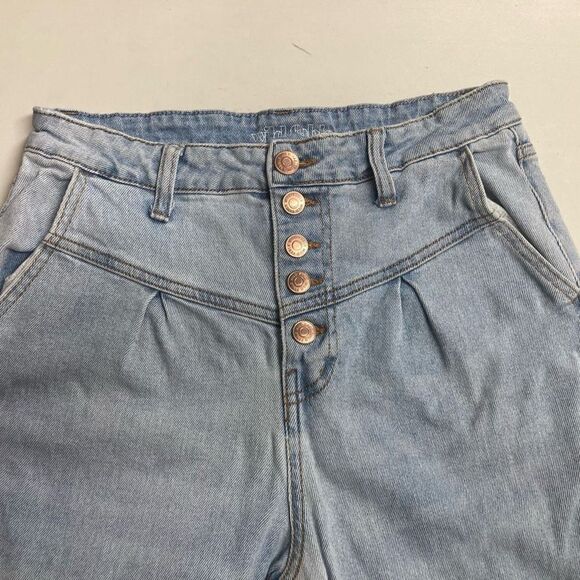 WILD FABLE Women’s Button Fly Retro Style Jeans Blue Size 10 Inseam 25.5 - Picture 6 of 10